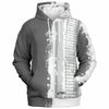 OG63 SledTracks Grey ZipUp Hoodie