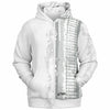 OG63 SledTracks White ZipUp Hoodie