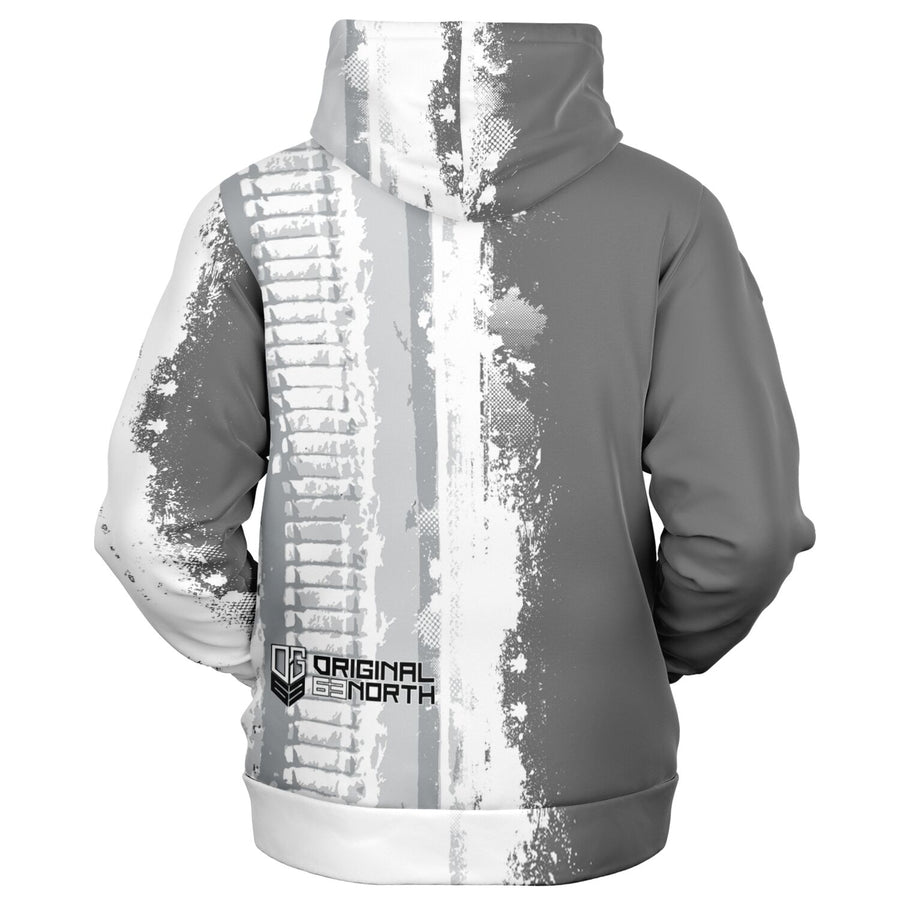 OG63 SledTracks Grey ZipUp Hoodie