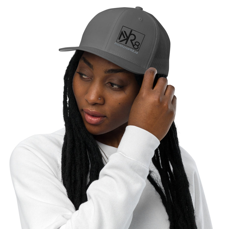 NKR8 FlexFit Trucker Hat Dark (Mesh Back)